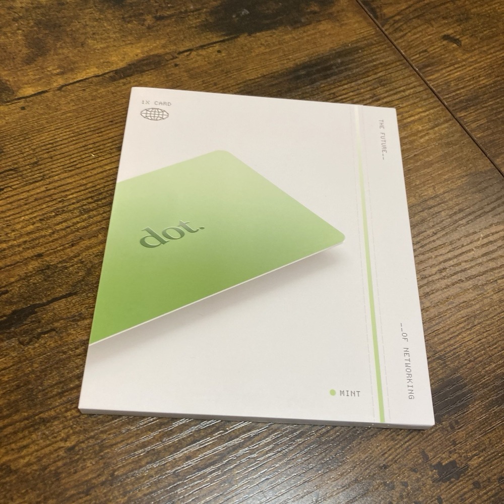 NEW‎ Sealed dot.card Dot Smart Business Networking Digital Card Mint Green